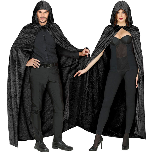 Peleryna na Halloween czarna 1,5 m