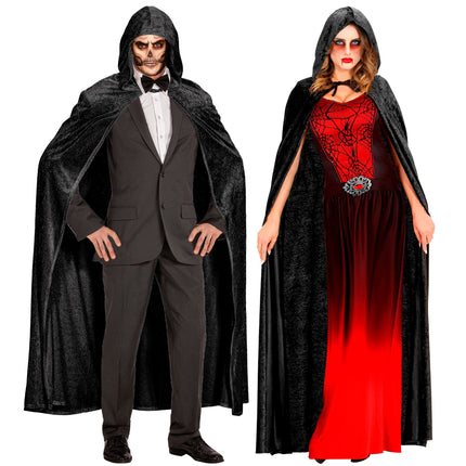 Peleryna na Halloween czarna 1,5 m