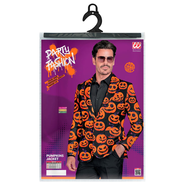 Halloweenowa kurtka z dynią