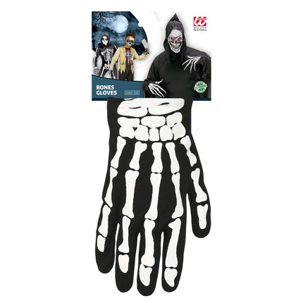 Rękawiczki na Halloween Dziecko Szkielet