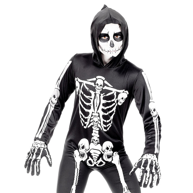 Rękawiczki na Halloween Dziecko Szkielet