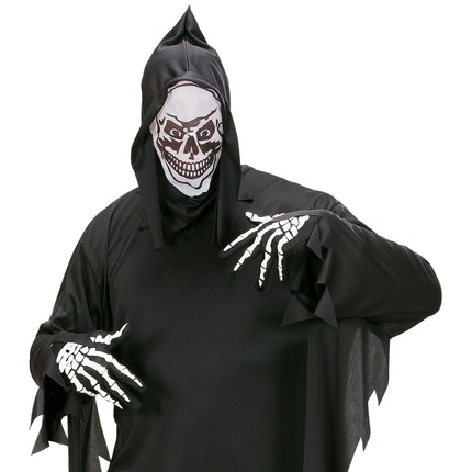 Rękawiczki na Halloween Biały Czarny Szkielet