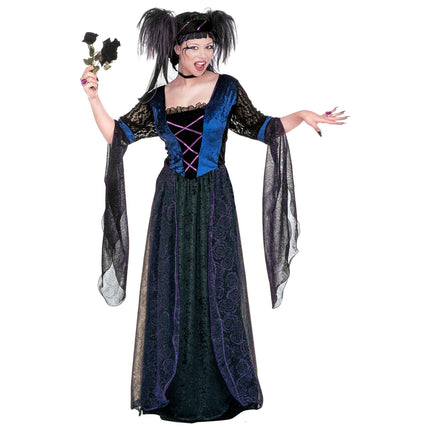 Sukienka na Halloween czarny gotyk