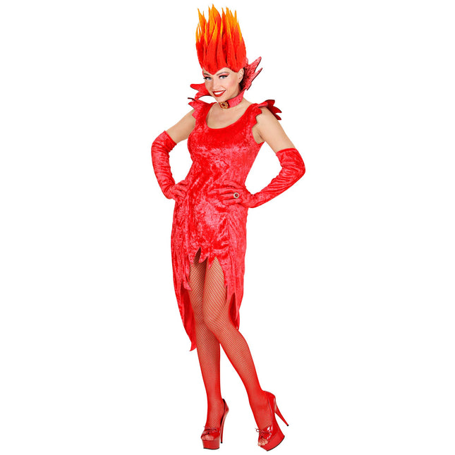 Sukienka na Halloween Red Devil Velvet