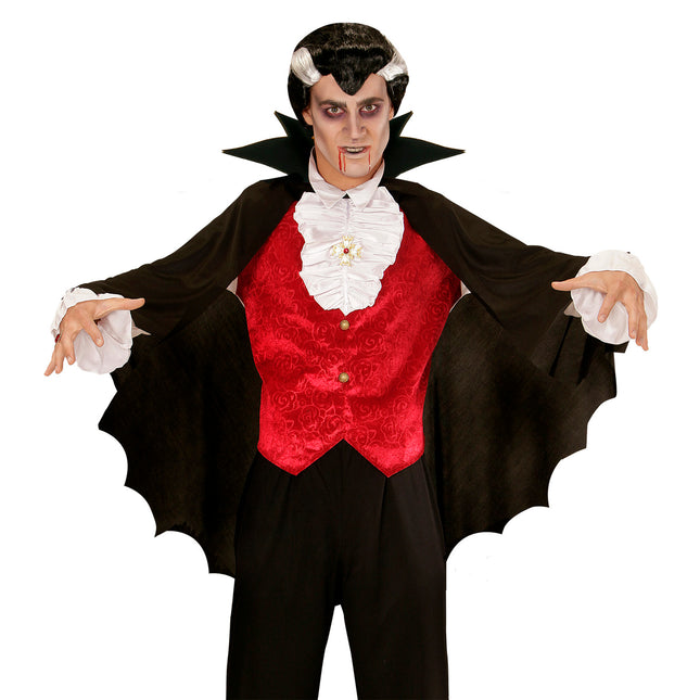 Peleryna na Halloween z czarnym kołnierzem