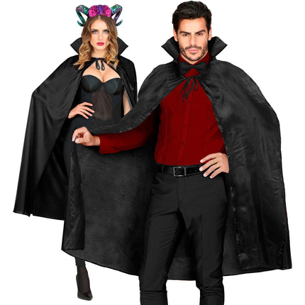 Peleryna na Halloween czarna 1,15 m