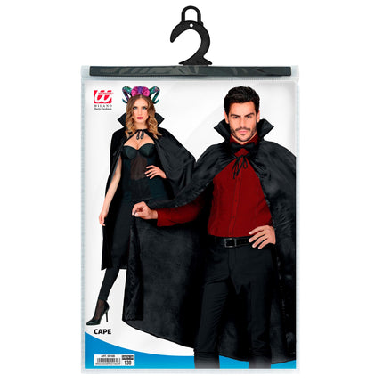 Peleryna na Halloween czarna 1,15 m