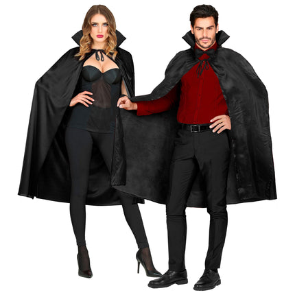 Peleryna na Halloween czarna 1,15 m