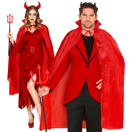 Pelerynka na Halloween czerwone dziecko 1,3 m