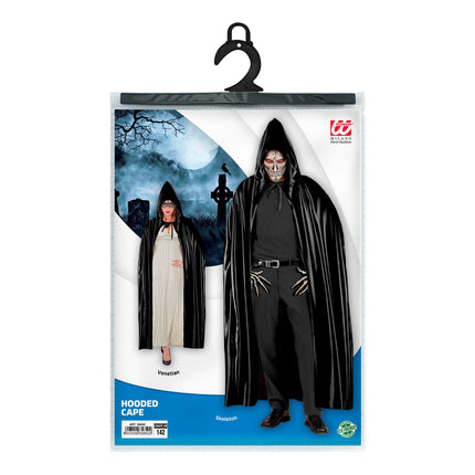 Peleryna na Halloween czarna 1,42 m