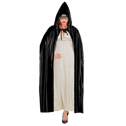 Peleryna na Halloween czarna 1,42 m