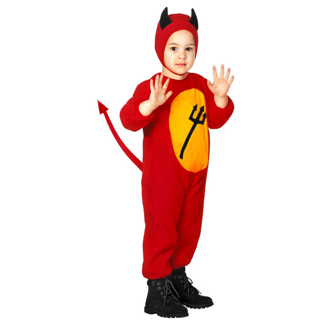 Kostium na Halloween Czerwony Diabełek 2-częściowy