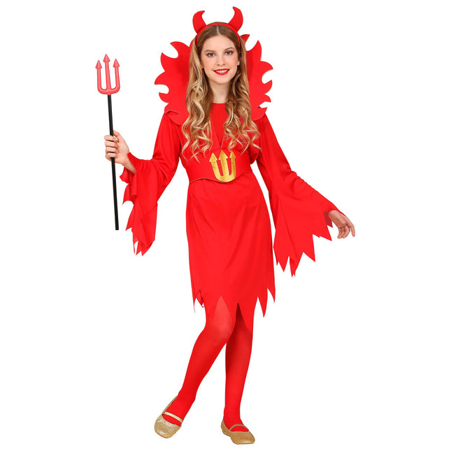 Sukienka na Halloween Czerwony Diabeł Dziecięcy