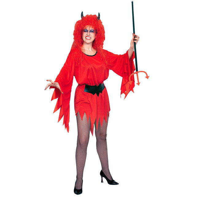 Sukienka na Halloween Czerwona Damska Diablica