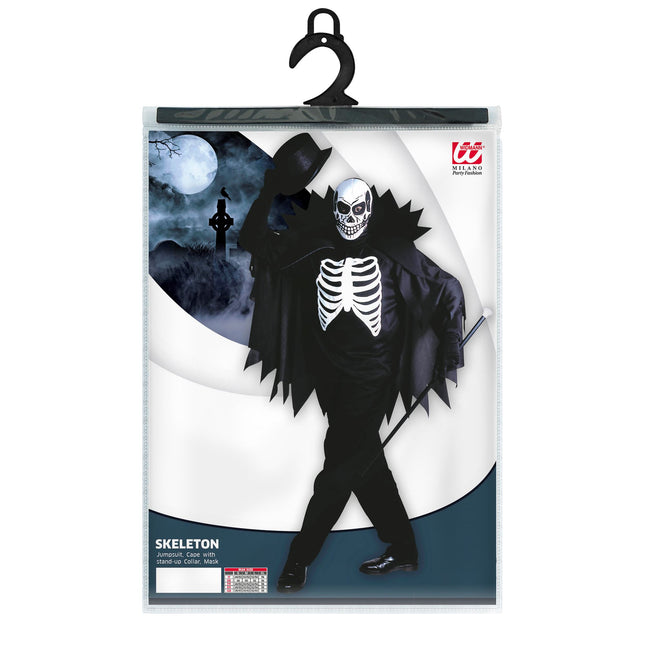 Kostium na Halloween Biały Czarny Szkielet