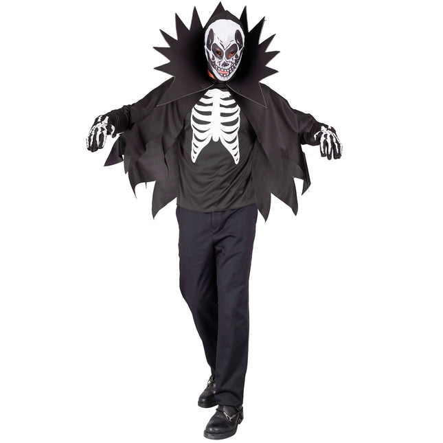 Kostium na Halloween Biały Czarny Szkielet