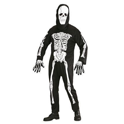 Kostium na Halloween Czarny Biały Szkielet