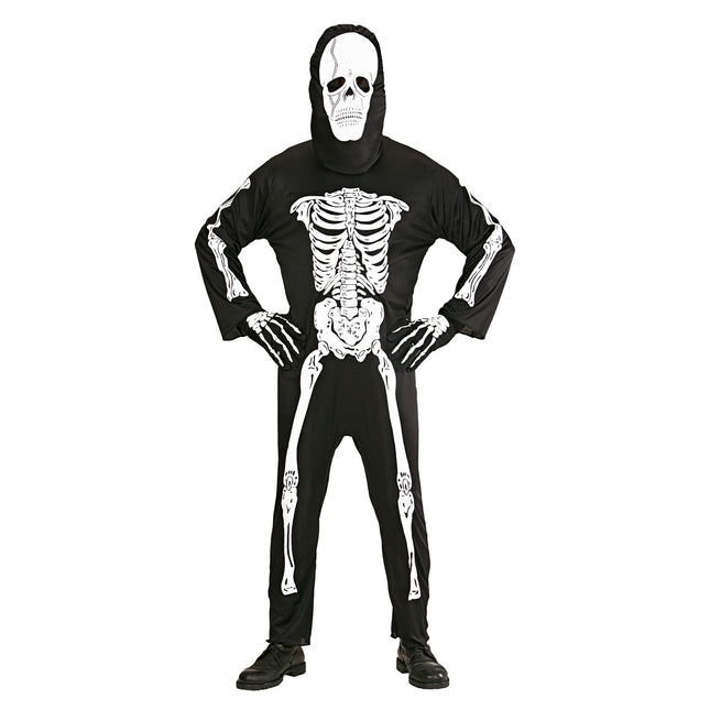 Kostium na Halloween Czarny Biały Szkielet