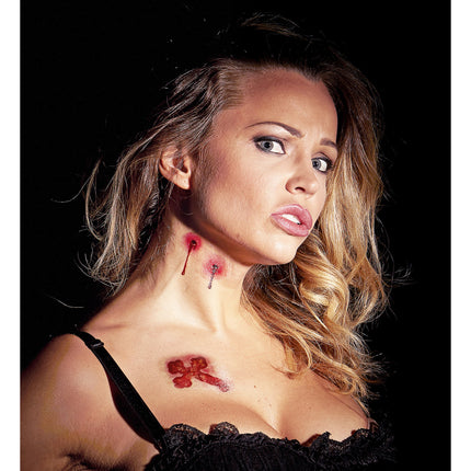 Fałszywe tatuaże na Halloween Ugryzienia wampira