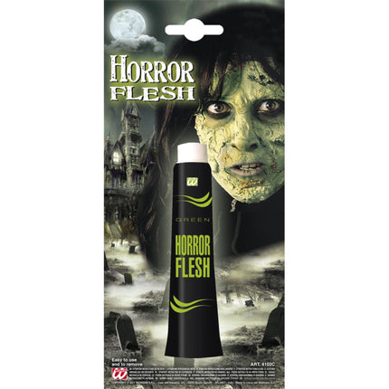 Zielona farba do twarzy na Halloween