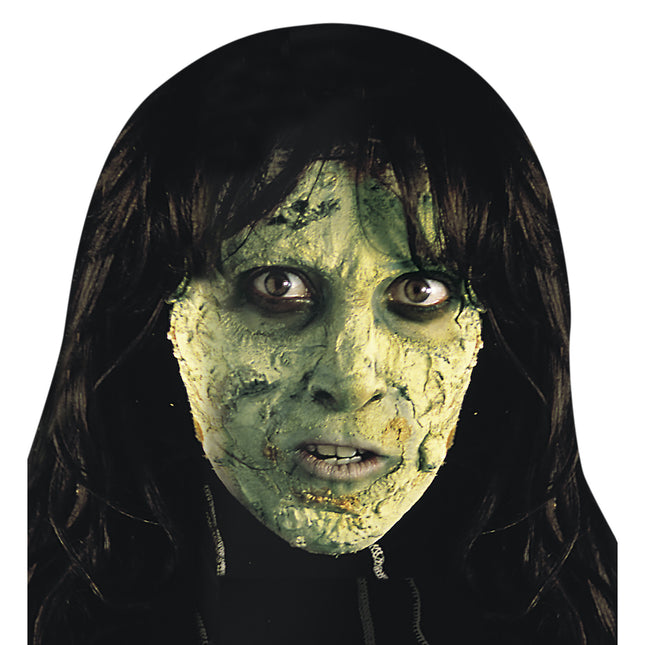 Zielona farba do twarzy na Halloween