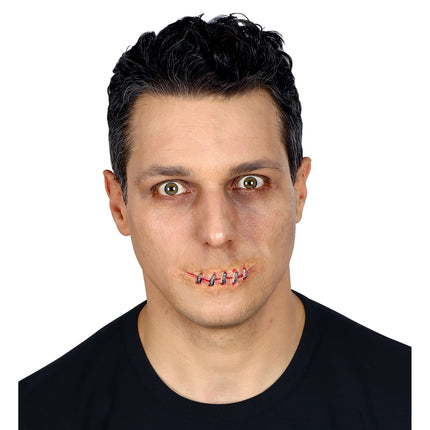 Halloweenowa sztuczna rana na ustach