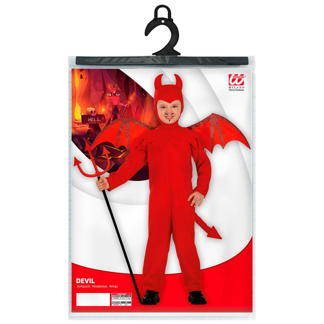 Kostium na Halloween Czerwony Diabeł dziecięcy 3-częściowy