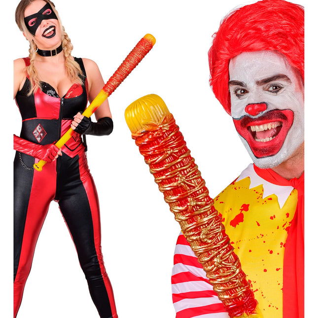 Halloweenowy sztuczny nietoperz Baseball 75 cm