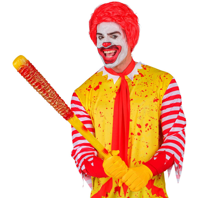 Halloweenowy sztuczny nietoperz Baseball 75 cm
