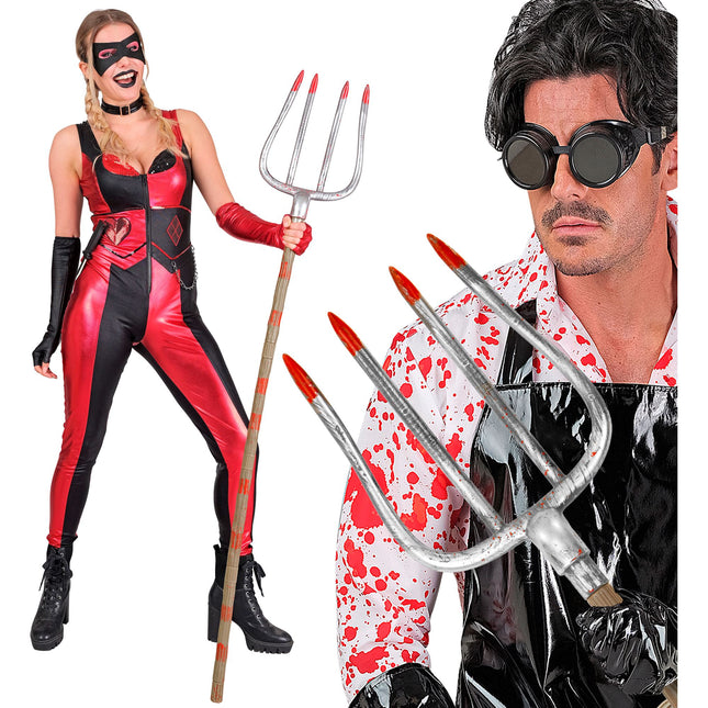 Halloweenowy trójząb 6 szt