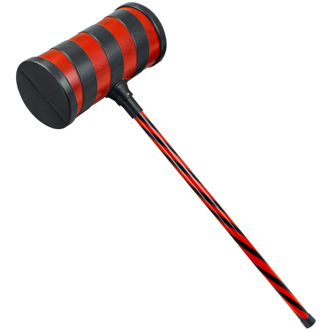 Czerwono-czarny sztuczny młotek 78 cm