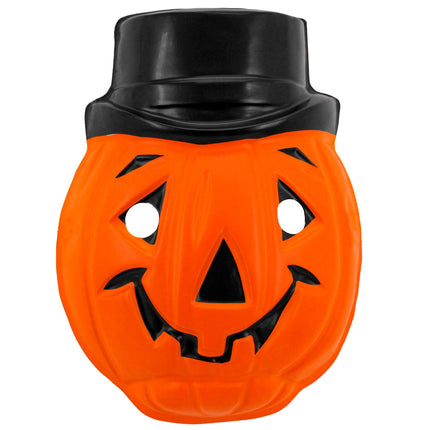 Pumpkin Mask Black Orange