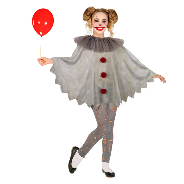 Dziecięce ponczo klauna na Halloween
