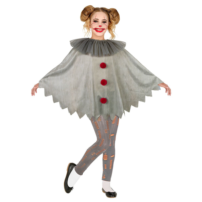 Dziecięce ponczo klauna na Halloween