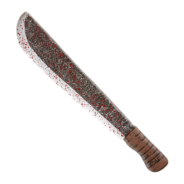 Halloweenowa sztuczna maczeta Bloody 56cm