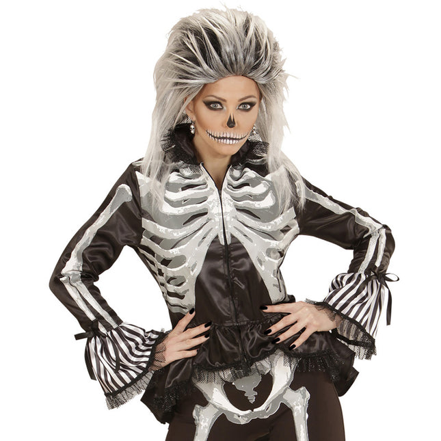 Kurtka Skeleton Black White Ladies