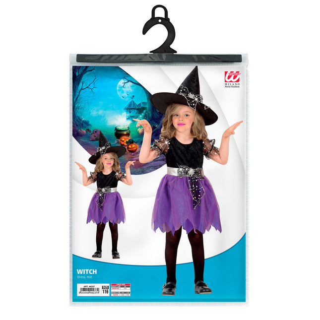 Kostium na Halloween Dziewczyna Czarownica 2-częściowy