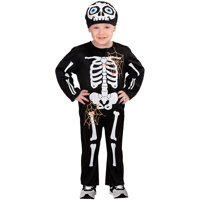 Kostium na Halloween Czarny Biały Szkielet Dziecięcy