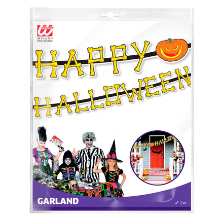 Halloweenowa girlanda z dyni 2m