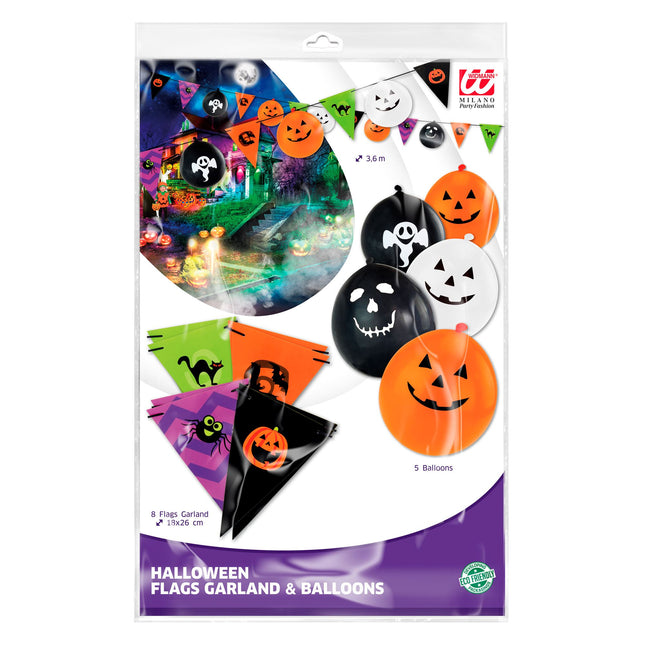 Kolorowa girlanda na Halloween 3,6 m