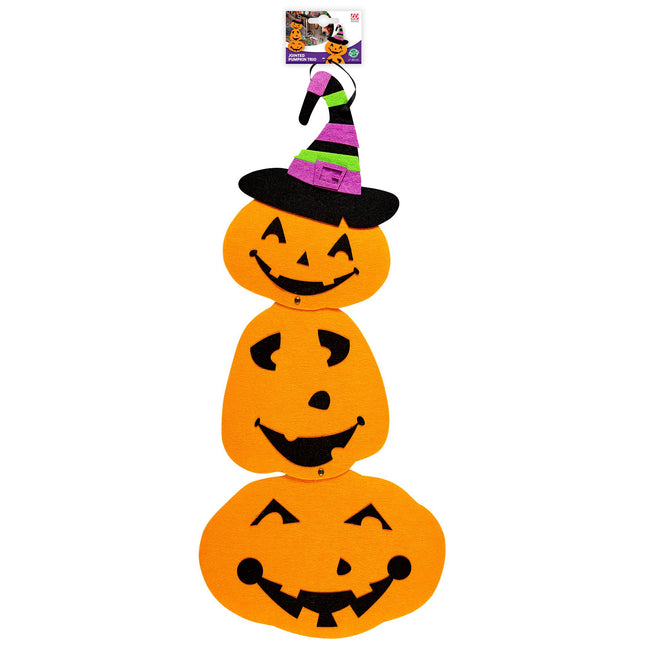 Halloweenowa dekoracja ścienna Dynia 60 cm