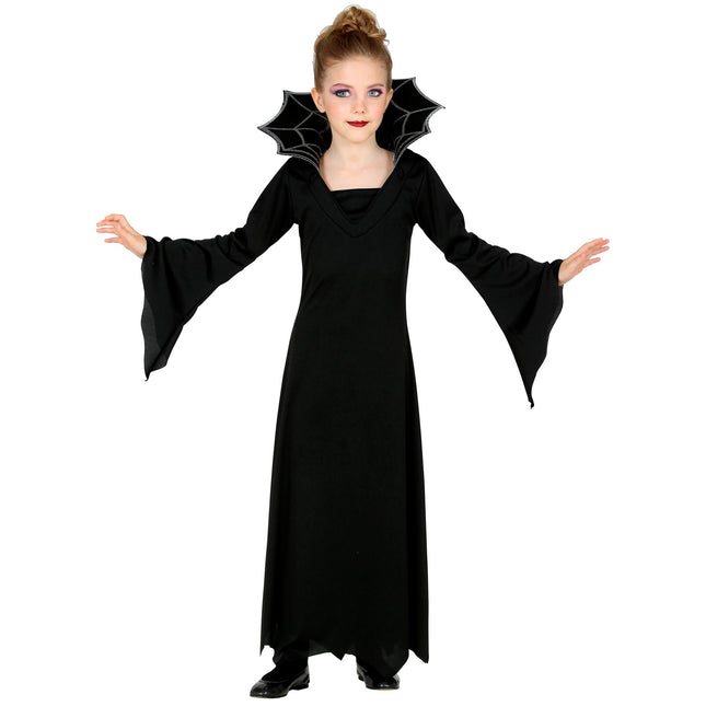Sukienka na Halloween Czarna Dziewczyna Wampir 2-częściowa