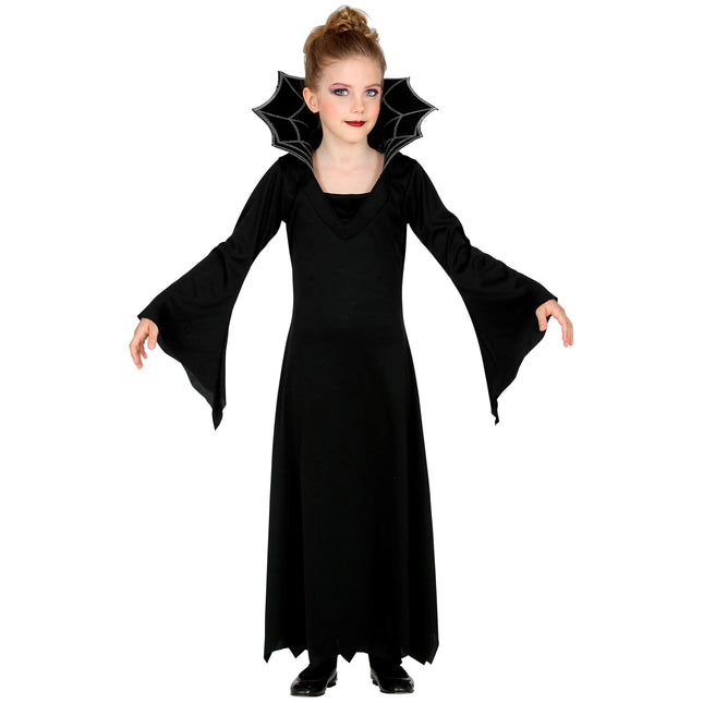 Sukienka na Halloween Czarna Dziewczyna Wampir 2-częściowa