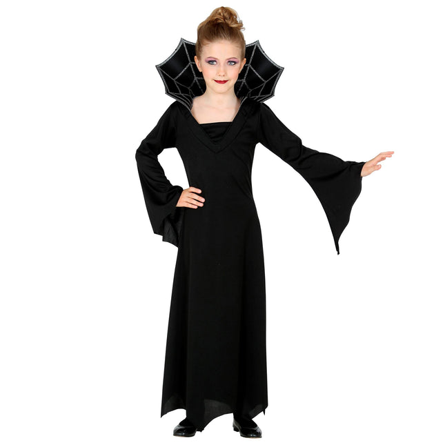 Sukienka na Halloween Czarna Dziewczyna Wampir 2-częściowa