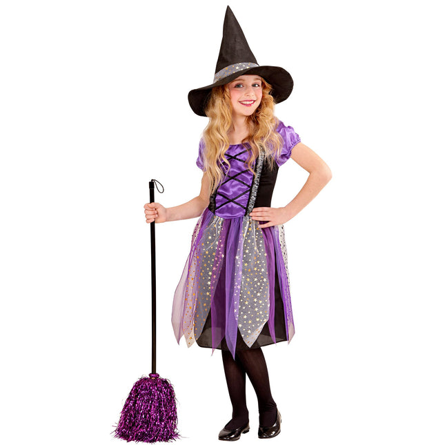 Sukienka na Halloween dla dziewczynki, fioletowa, 2-częściowa