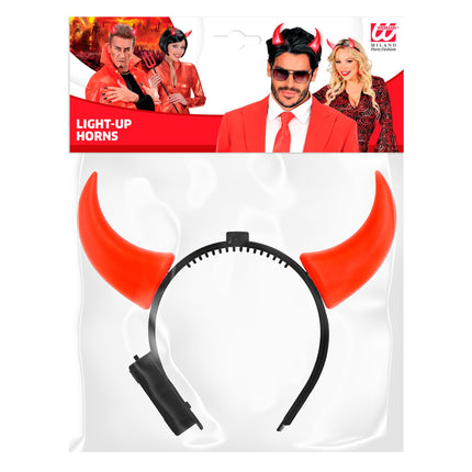 Opaska do włosów na Halloween Czerwony Czarny Diabeł