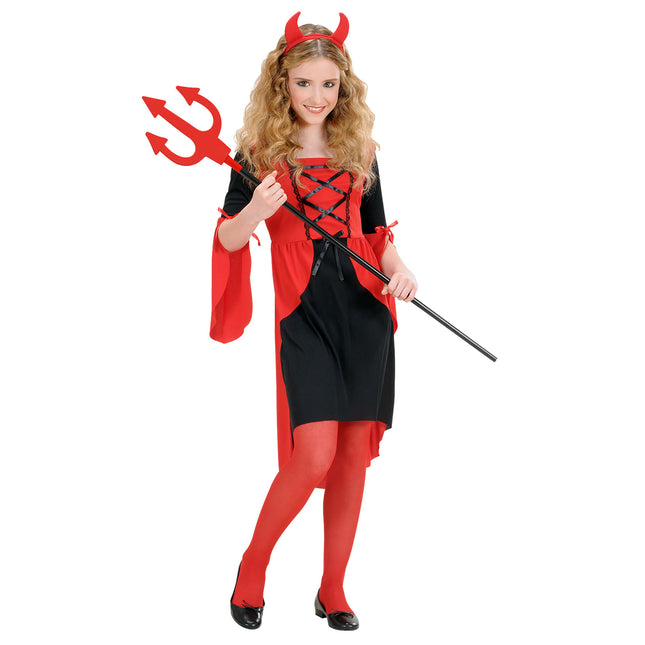 Sukienka na Halloween Czerwona Dziewczyna Diabeł