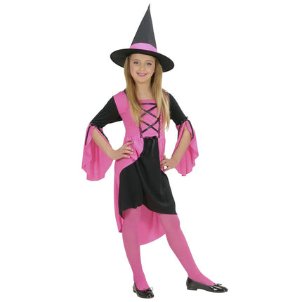 Sukienka na Halloween Różowa Czarownica