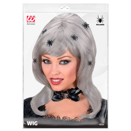 Pająki w perukach na Halloween