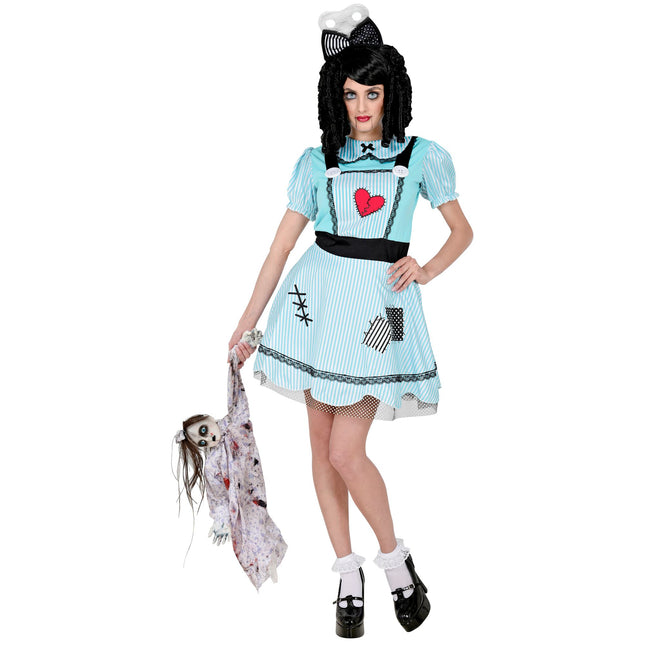 Sukienka na Halloween Niebieska lalka damska